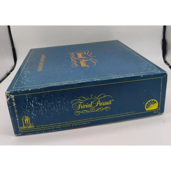 Vintage 1981 Trivial Pursuit Replacement BOX ONLY EMPTY BOX MasterGame Genus Ed. - Picture 5 of 10